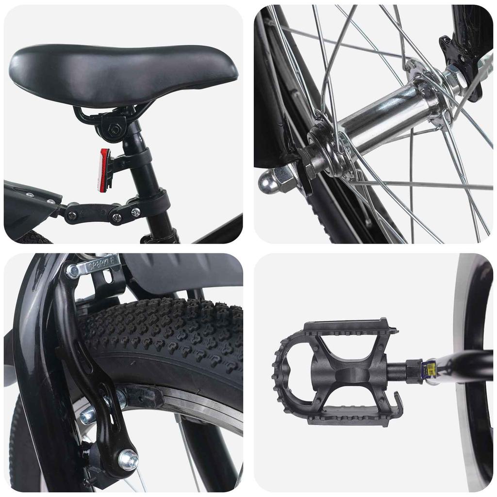 Kids  Bike 20 Inches for Ages 6 11 Black