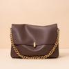 Cowhide Large Bag, Messenger Bag For Women, Niche High-End Chain Bag, Large-Capacity Commuter Shoulder Bag For Women