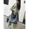 New leather cowhide with canvas bucket bag vegetable basket tote bag shoulder crossbody handbag women's bag