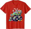 Kids Easter Day Happy Bunny Monster Truck Eggs Cool Unisex T-Shirt