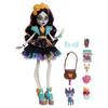 Modepuppe - MONSTER HIGH - JHK34 - Skelita Schulanfang - Thema Tag der Toten - Detailliertes Make-up - 7 Zubehörteile