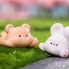 6pcs Cartoon Animal Desk Ornaments Resins Decorative Miniature Figurines Accessories for Kids Room and Living Room Table