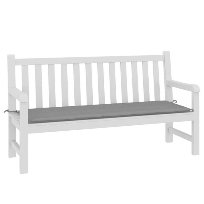 VidaXL Garden Bench Cushion Grey 150x50x3 Cm Oxford Fabric 43195