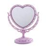 Specchio per Trucco Retro a Forma di Cuore Double-Sided Stile Coreano con Piccolo Design da Tavolo Europeo