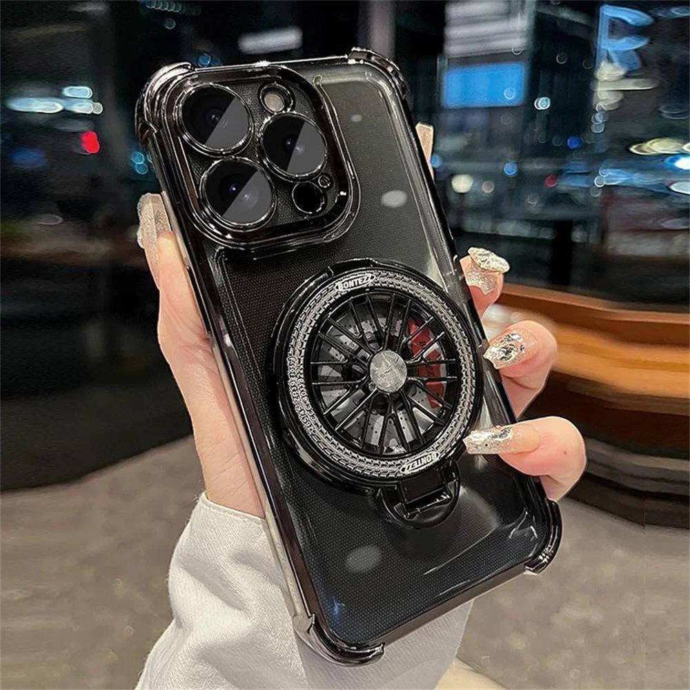 

Вращающийся гироскоп для охлаждения, подходит для Apple 16promax, гальванизированный кронштейн, чехол для мобильного телефона, магнитный защитный чехол для iPhone 15 iphone 13 pro（6.1）