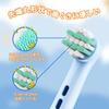 Ofashu Brown Oral B Compatible Electric Toothbrush Replacement Brush for Children Soft Compatible Brush Replacement Teeth Plaque Removal Everywhere