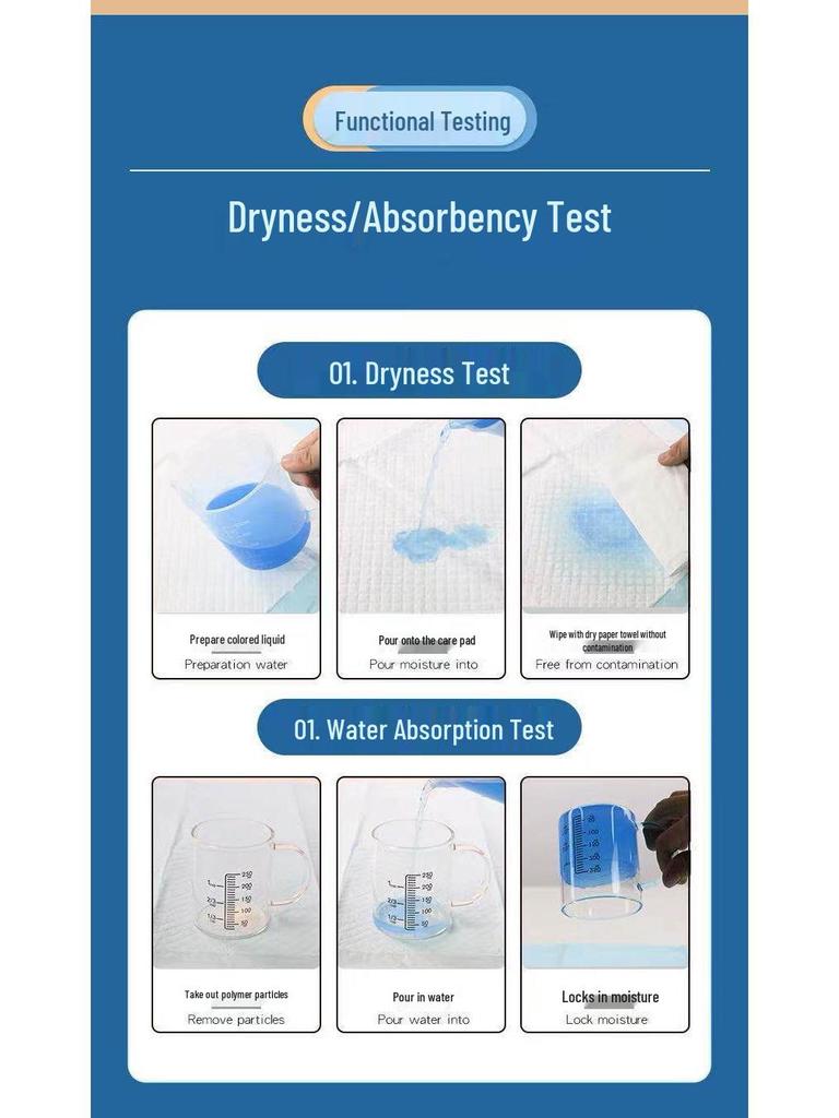 Thickened Disposable Adult Urine Pads for Elderly and Postpartum Women.