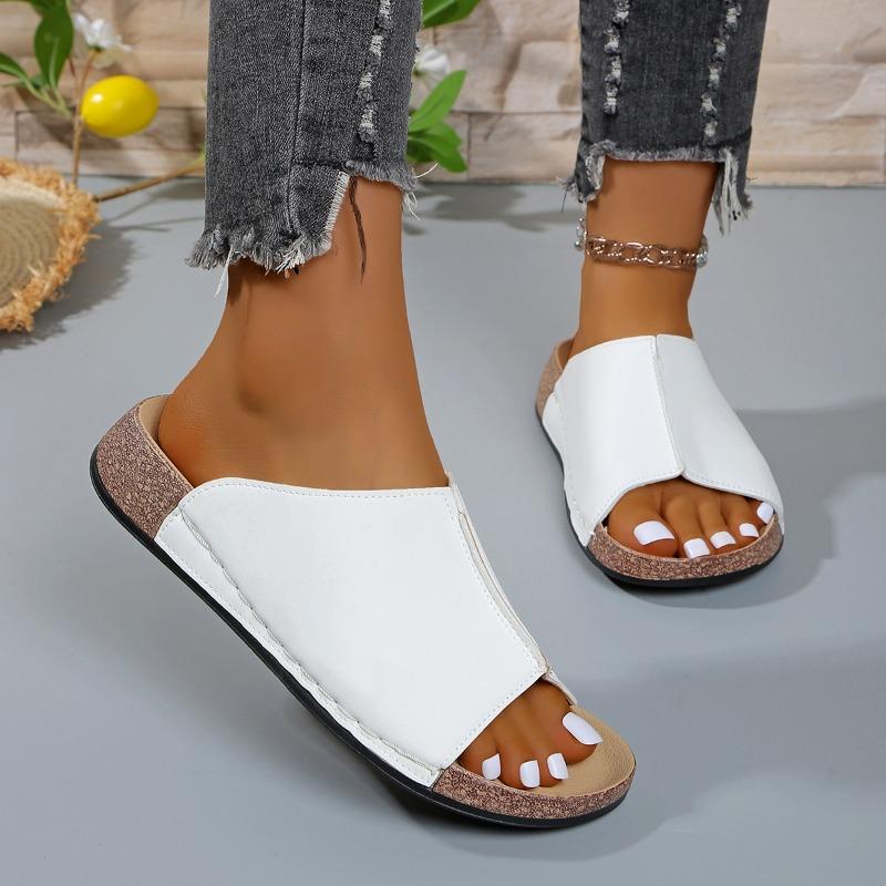 Platform Slippers Women's New 2025 Summer Simple Fashion Slippers