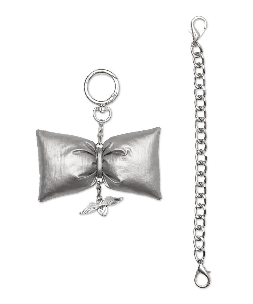 WEGO Charm Chain Boston Size Beige Bag, Girly, Cute, Korean, School, Women's, F,