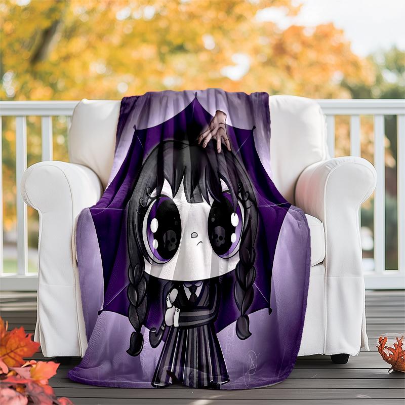 Wednesday Addams Printed Throw Blanket—soft,warm;versatile Blanket for All Seasons—perfect As &air-conditioning Throw,nap Blanket