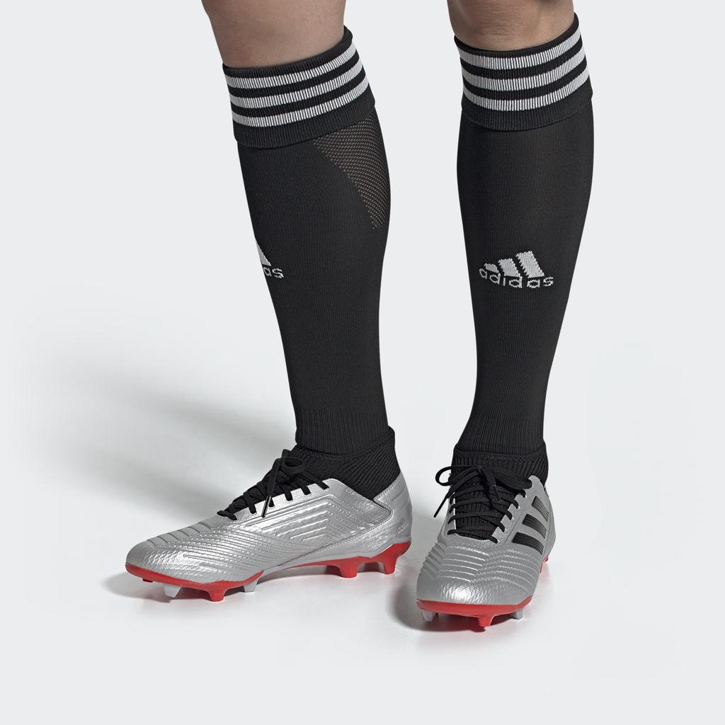 adidas Predator 19.3 FG 'Silver Metallic Red' Men's F35595