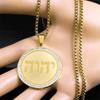 Jewish Tetragrammaton Hebrew Necklace for Women Men Stainless Steel Jehovah Yahweh Christian Israel Amulet Chain Jewelry NZZZ502