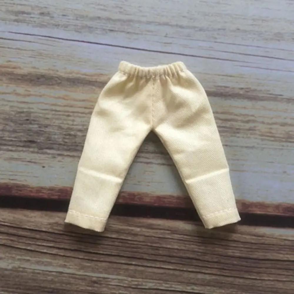 Doll Fashion Clothes For 1/11 Ob11 Dolls Denim Trousers For 1/12 Bjd/Gsc Doll T-Shirt Mini Cute Doll Pants Diy Doll Accessories