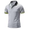 Men's Casual Color Printed Loose Short Sleeve T-Shirt Po Lo Shirt