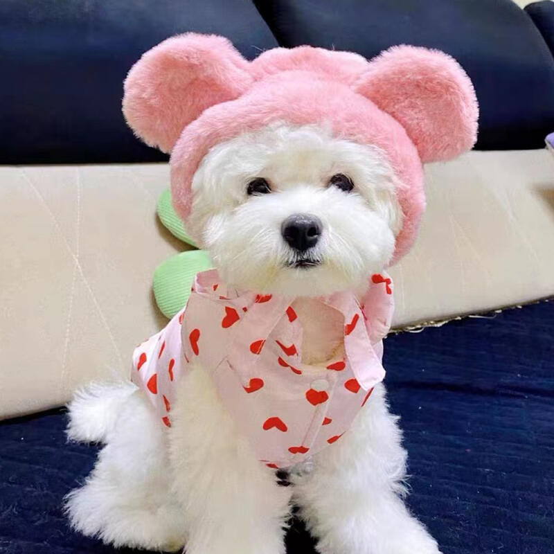 Heart Padded Vest Puppy Fleece Winter Outerwear Dog Clothing S