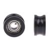1 Adet R5*16*8.5Mm U Şeklinde Rulman Makarası 695 Rulman Hareketli Makara Kauçuk Makara Sessiz Esneklik Makara Kasnağı
