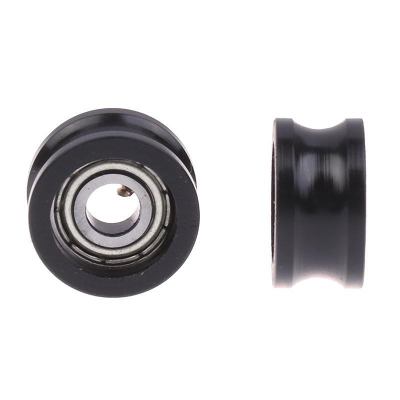 1 Adet R5*16*8.5Mm U Şeklinde Rulman Makarası 695 Rulman Hareketli Makara Kauçuk Makara Sessiz Esneklik Makara Kasnağı