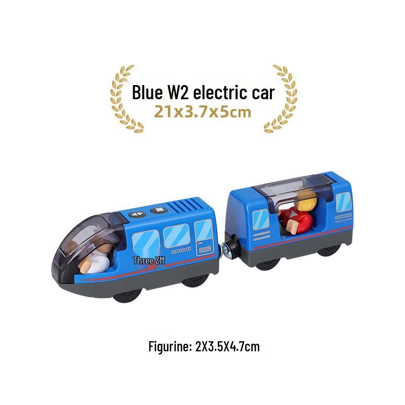 Magnetic Electric Train Engine Toy for Kids - Compatible with All Wooden Tracks