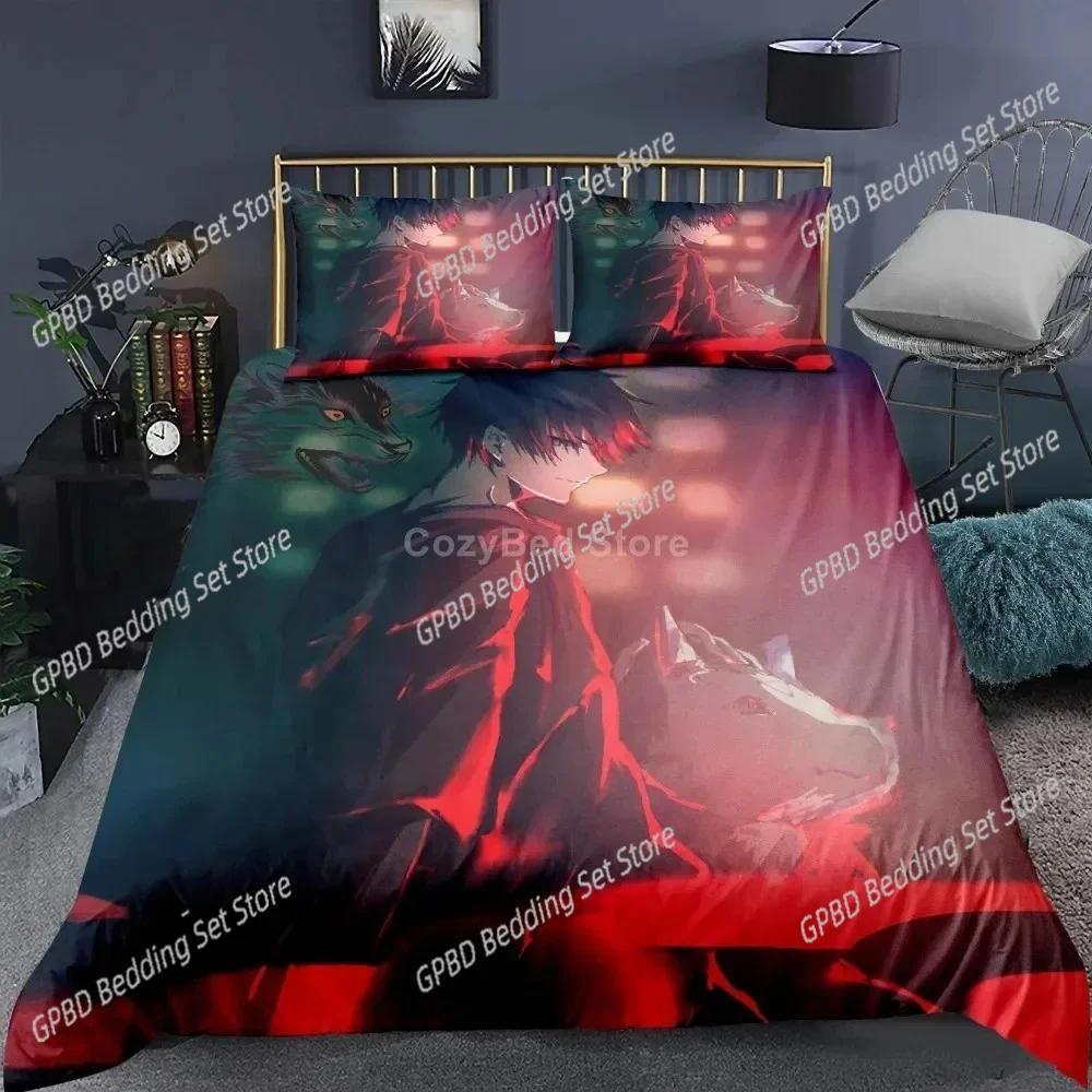 J-Jujutsu K-Kaisens Japan Famous Anime Bedding Set Bedroom Soft Modern Bedspreads Comefortable Duvet Cover Quilt Cover And Pillowcase
