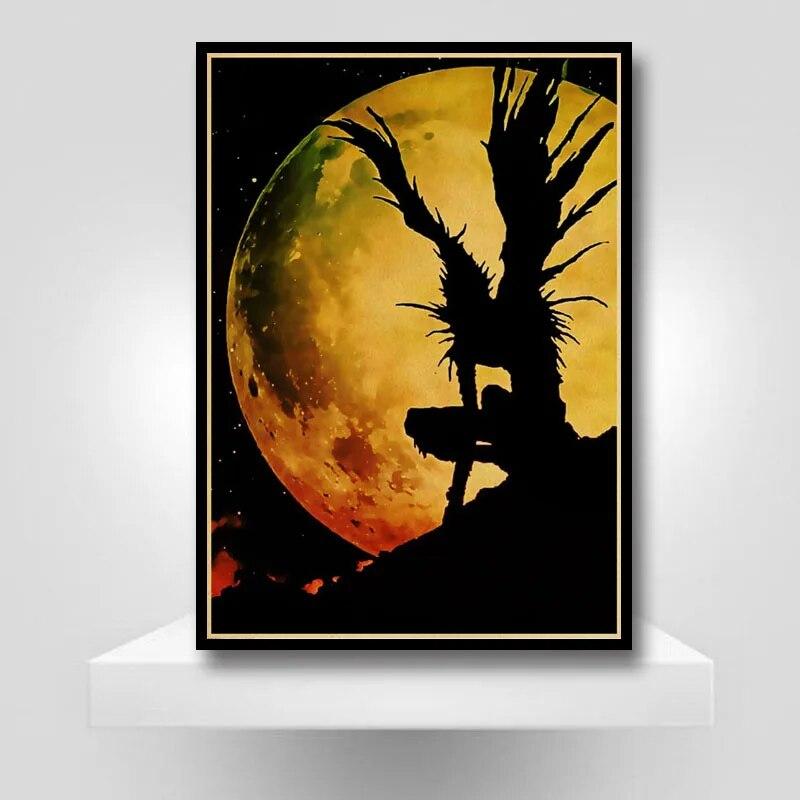 Classic Anime Death Note Poster Mural Retro Kraft Paper Prints Wall Sticker Bar Room Decoration Painting Home Decor Picture
