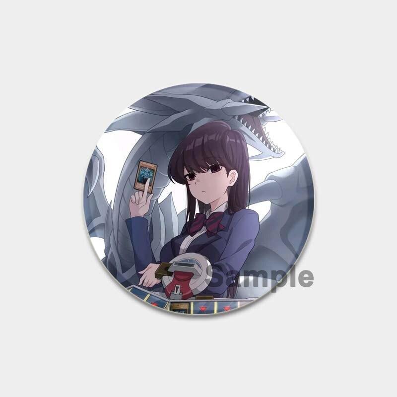 58MM Anime Komi Can T Communicate Lapel Pin Cartoon Cosplay Badge Creative Gifts Gujian Classmates Brooches Cute Pins for Backpacks