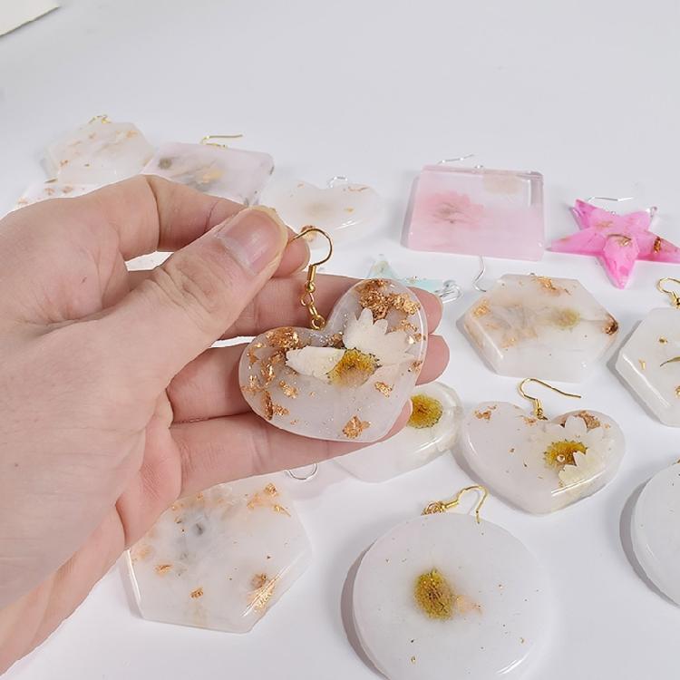 Keychain Earring Pendant Casting Mold Ornament 3D Silicone Epoxy Casting Mould