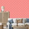 Wallpaper Geometric Coral Pattern, Coral Background for Living Room and Bedroom 50x1000