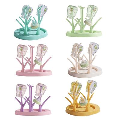 Babies Bottle Dryer Rack Tree Shape Babies Feeding Bottle Cleaning Drying Shelf Holder Tools Removable Bottle Rack SNO