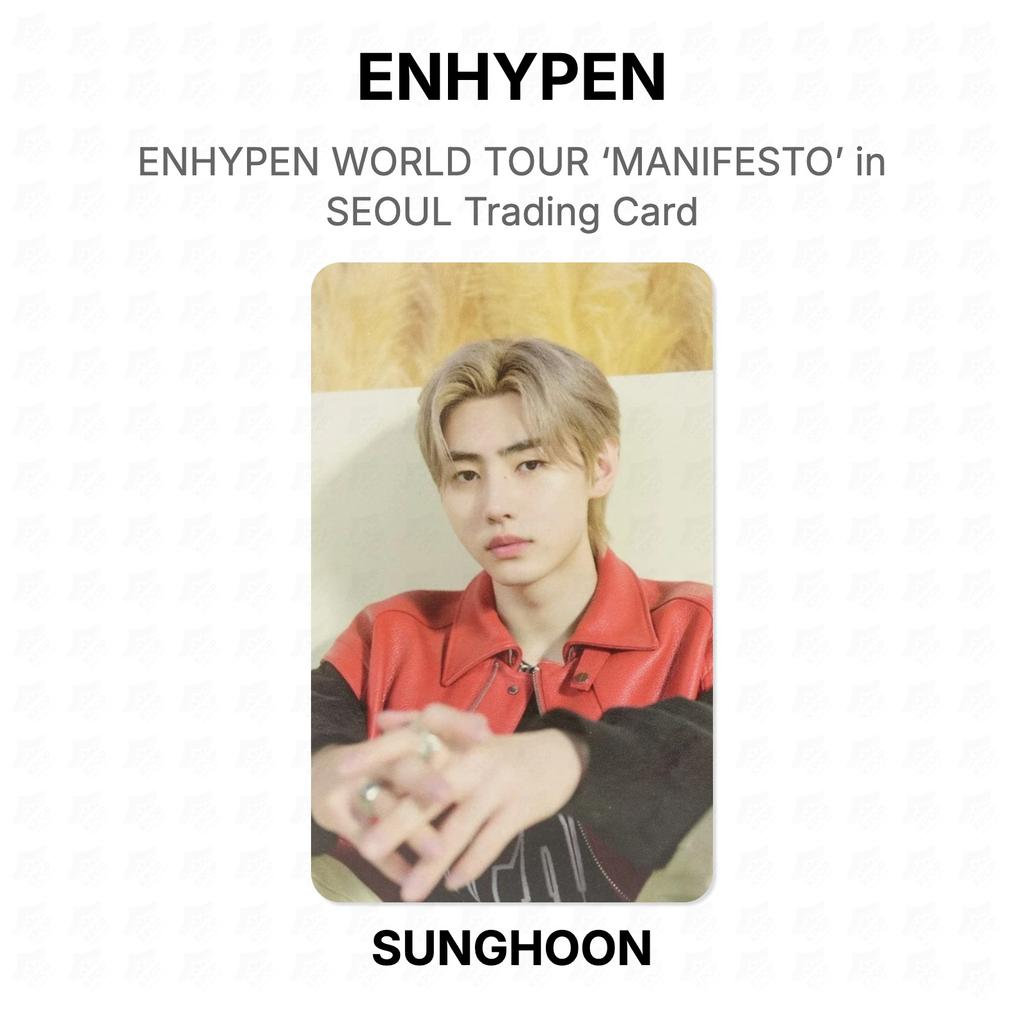 ENHYPEN WORLD TOUR ‘MANIFESTO’ in SEOUL Trading Card Official Photocard