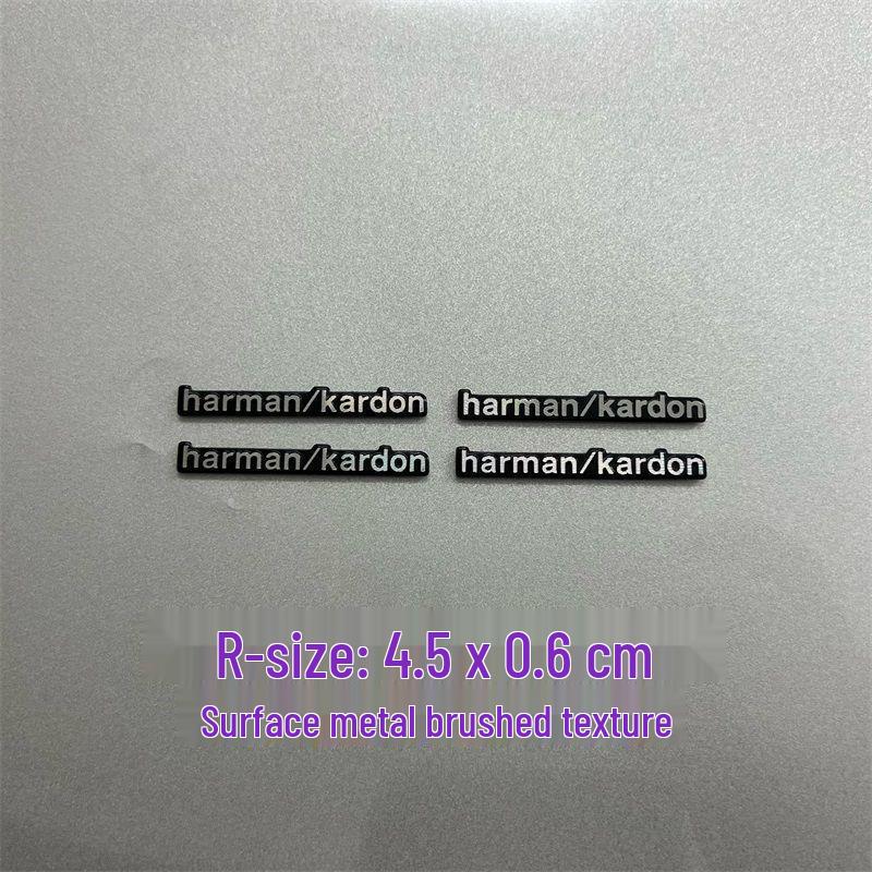 Dekorative Metallaufkleber für Auto-Audio-Lautsprecher von Bose, Harman Kardon, JBL.