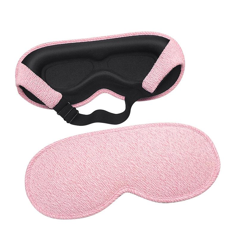 3D Blackout Sleep Mask with Hollowed Nasal Wing & Pressure-Free Design for Deep Rest