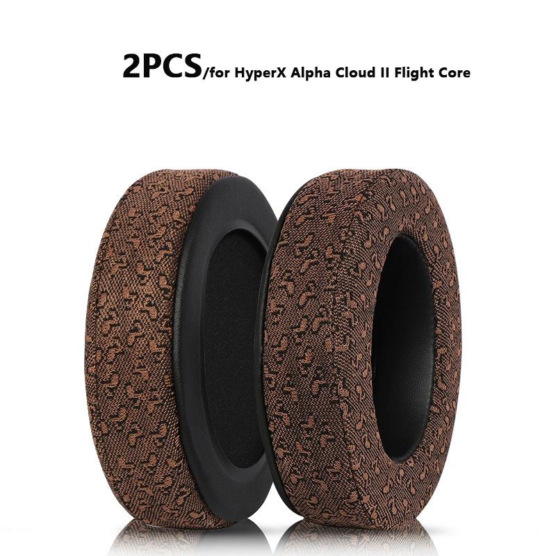 Ersatz-Hautfreundliche Stoffleder-Ohrpolster für Hyperx Alpha Cloud 1/2 Kopfhörer Kopfbügel Ohrpolster