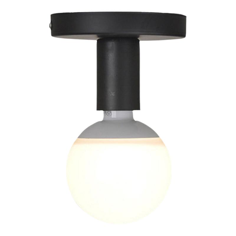 1 Set Ceiling Lamp Wall Lamp Holder Modern Nordic Retro Iron Lamp Decor For Living Room Bedroom Bathroom E27 Lamp Base