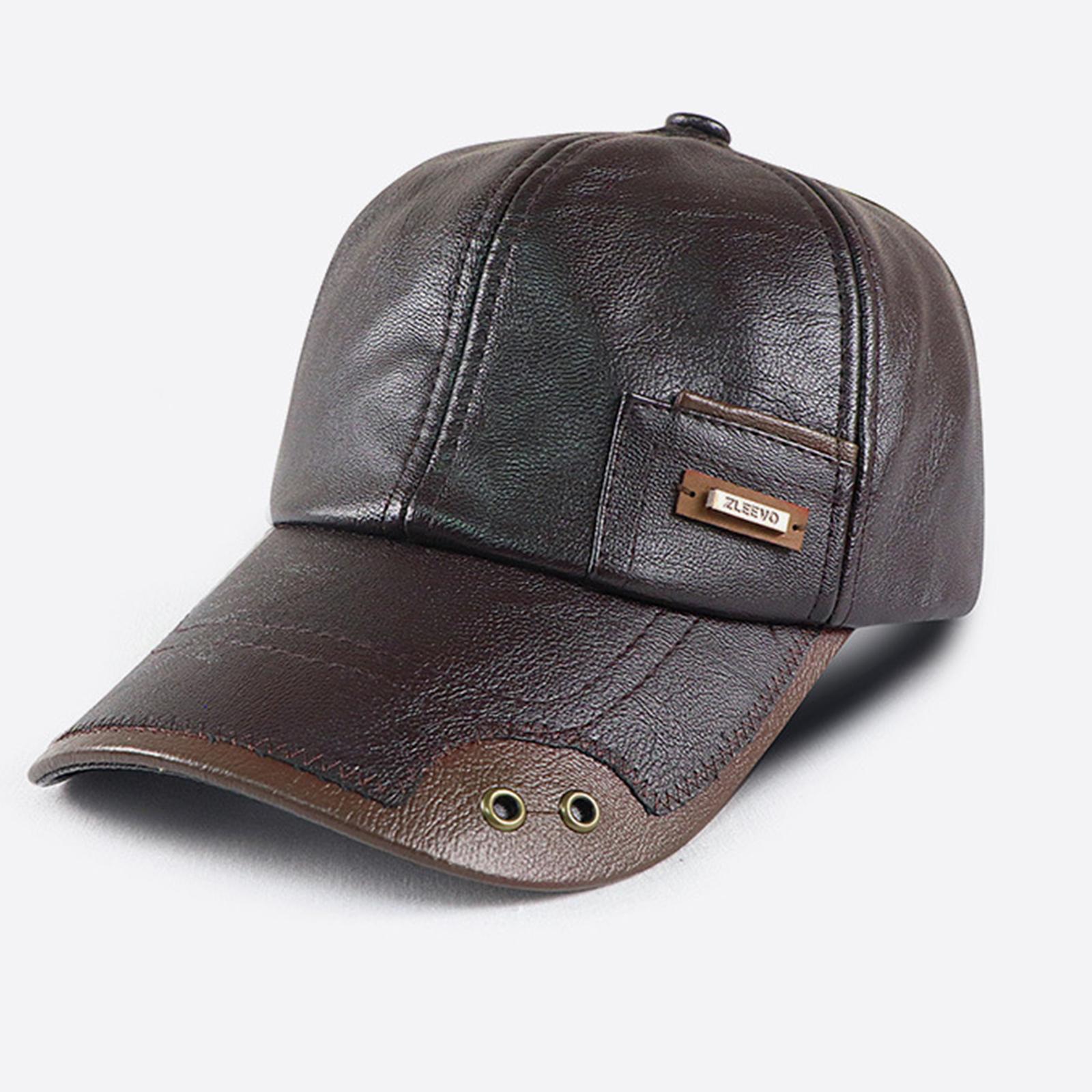 Baseball Cap With Fashionable Patchwork And Plush Warm Hat кофейный