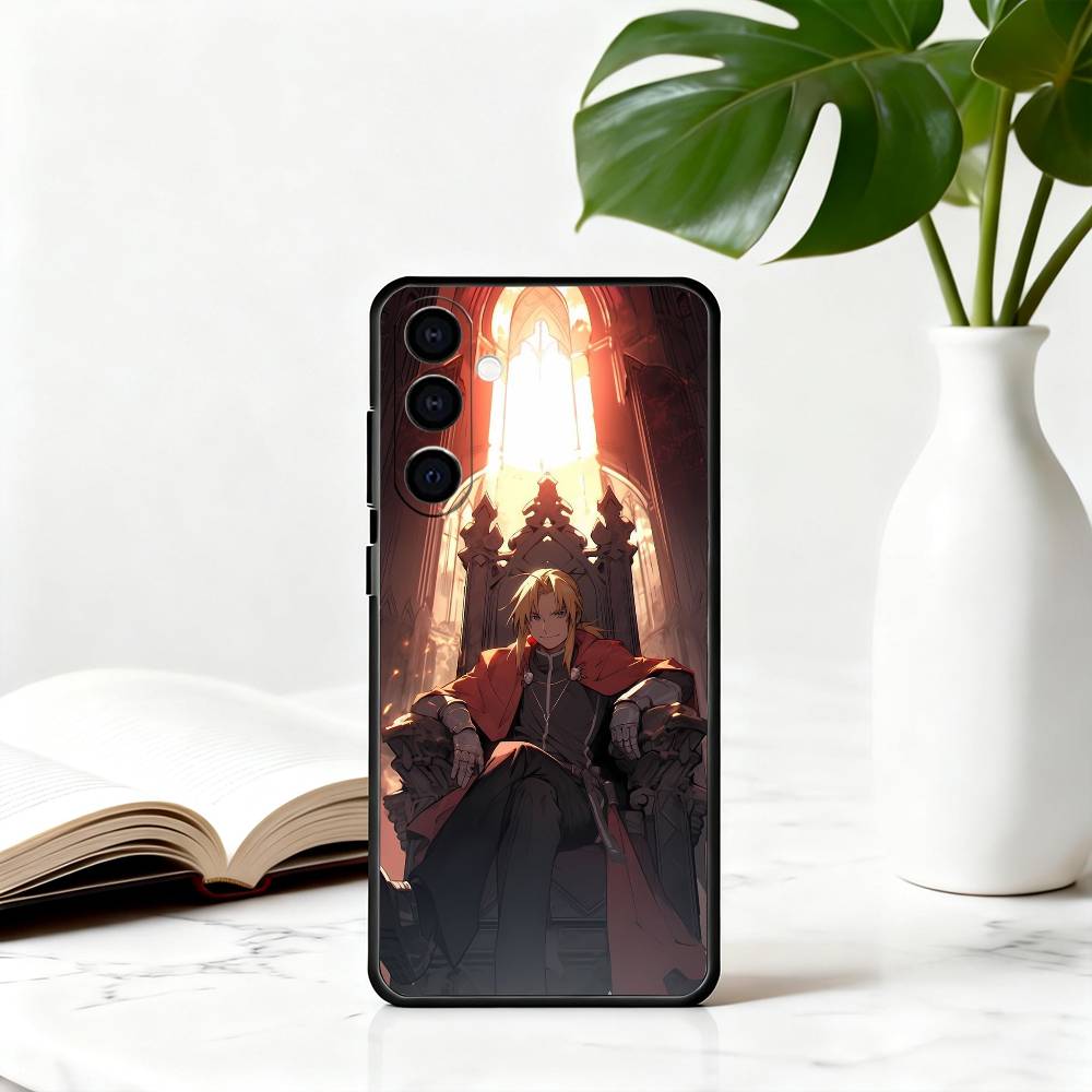 A-Alchemist F-Fullmetal E-Edward E-Elric-EE Phone Case For Samsung Galaxy A73,A72,A71,A70,A53,A52,A51,Others Soft Black Cover