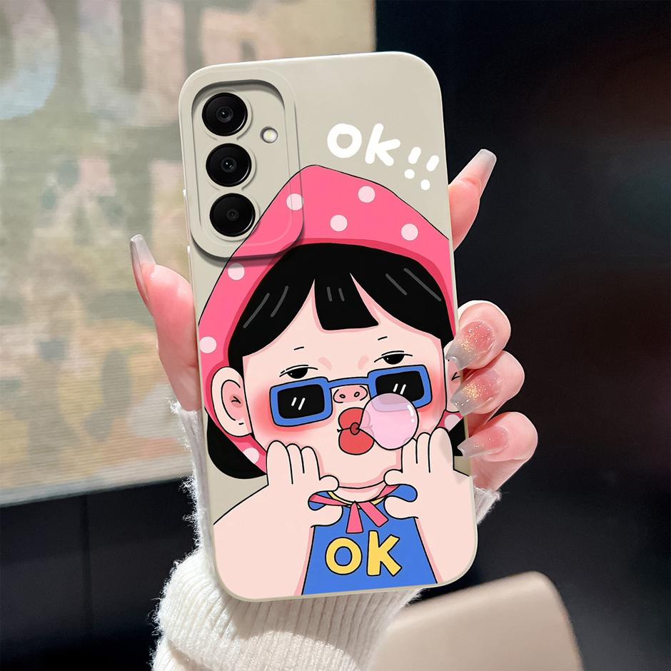 Custodia Per Samsung Galaxy A17 M17 4G 5G Gatto Cartone Animato Carino Copertura Protettiva Morbida in Silicone Per SamsungA17 M17 Fundas GalaxyM17 Coque
