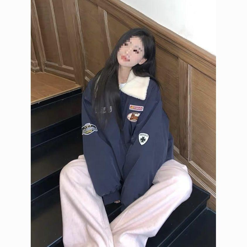 2025 Winter Unisex Padded Patchwork Cotton Baseball Jacket XL 125-140 lbs