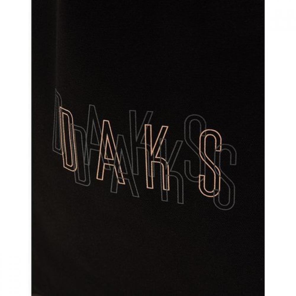 Daks Black Eco Bag Cotton Logo Printing Dbba5e338bk