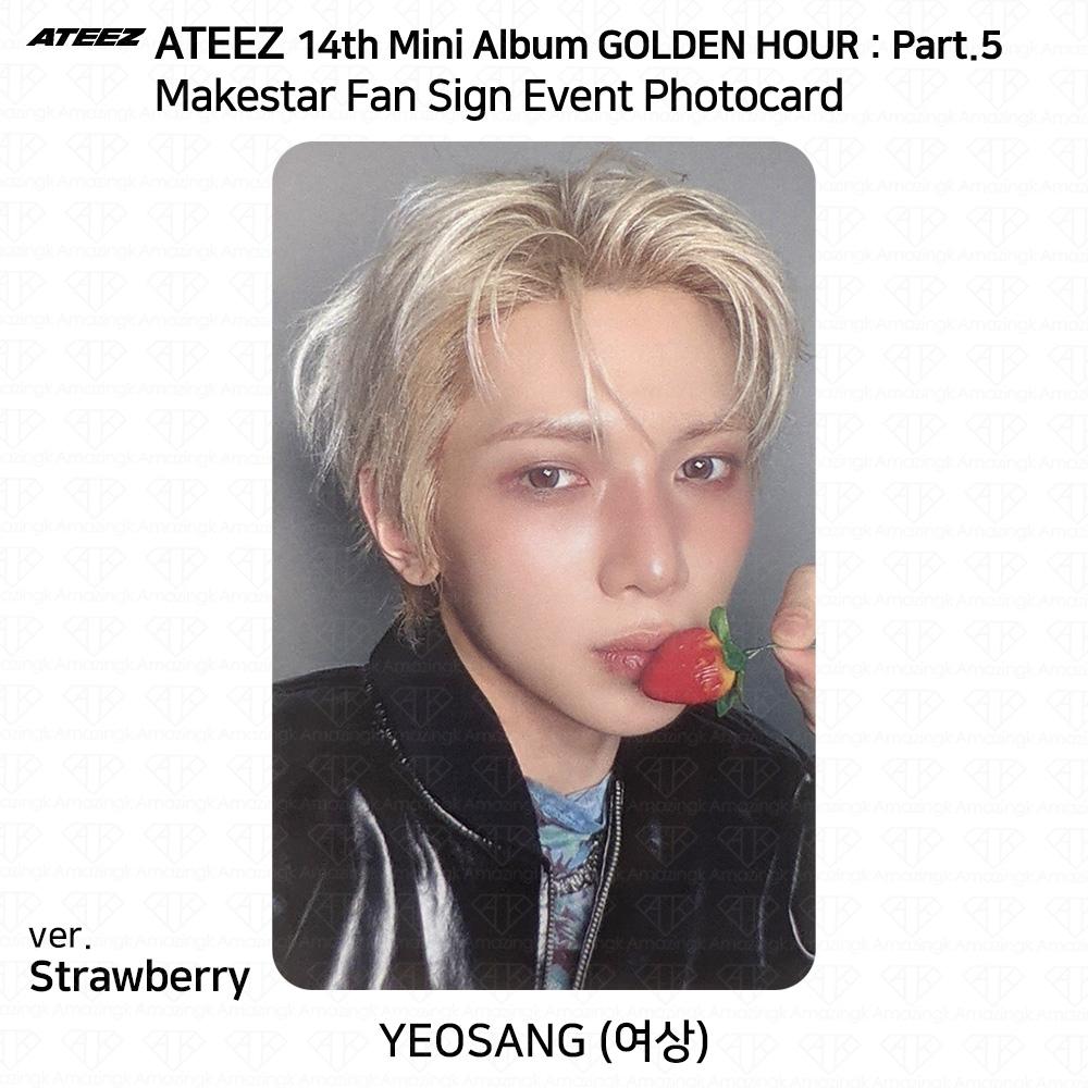 ATEEZ 14-й мини-альбом Golden Hour Part.5 MakeStar 1:1 фото-видеозвонок, фотокарточка мероприятия Yeosang
