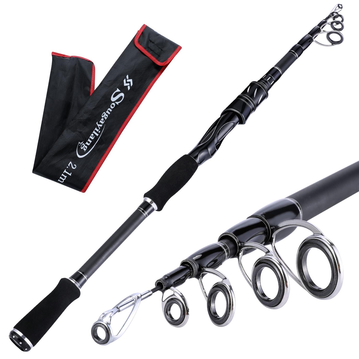 

Удочка, спиннинговая удочка и литейная удочка, 1,8 м/2,1 м, приманка из углеродного волокна, удочка для ловли карпа spinning 1.8m