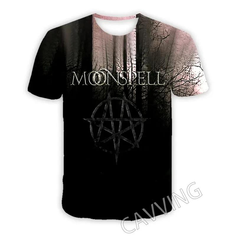 

Чоловічі 3D Принт MOONSPELL Гурт Повсякденні Футболки Хіп-Хоп Харадзюку Стилі Топи Одяг M синій