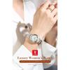 POEDAGAR Luxury Ladies Wristwatch Luminous Waterproof Date Week Woman Dress Watches Stainless Steel Watch Quartz Clock+Box