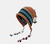 Retro Knitted Pom Pom Tassel Hat for Women – Fashionable and Versatile Headwear Accessory