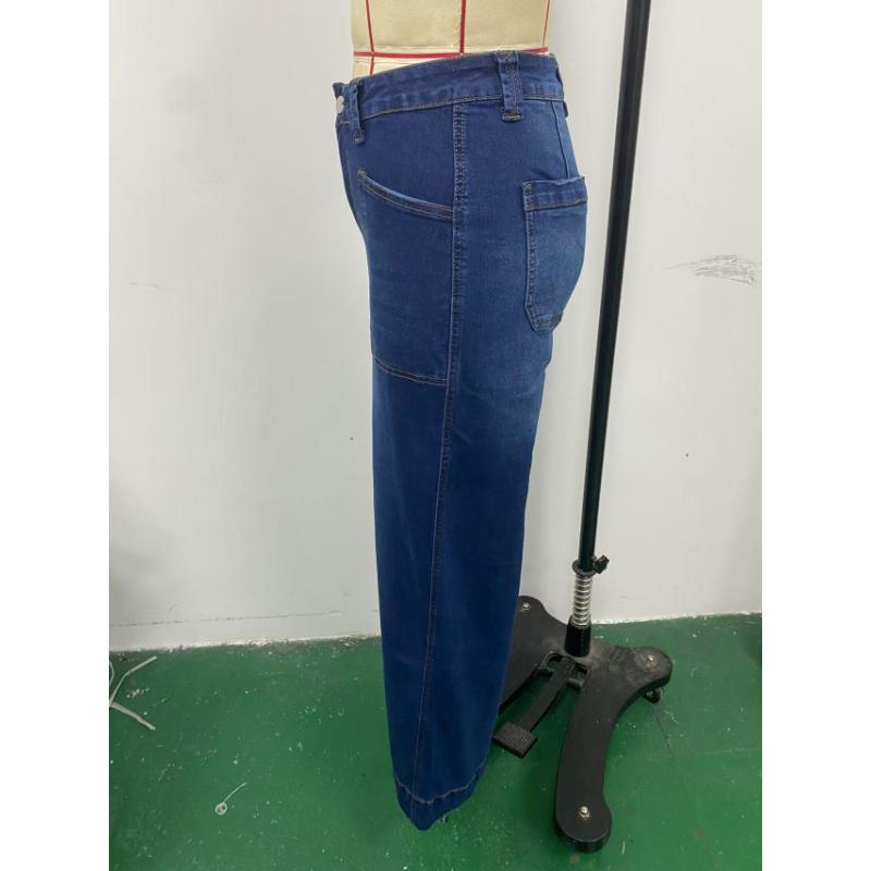 2026 New Women's Loose Fit Wide Leg Straight Jeans, Vintage Slimming Cropped Denim Pants for Casual Daily Wear