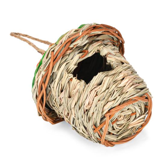 Hummingbird Nest House Bird Nest Natural Grass Contrast Color Hanging Breathable Manully Braided Dry Great Ventilation Heat Dissipation No Deformation