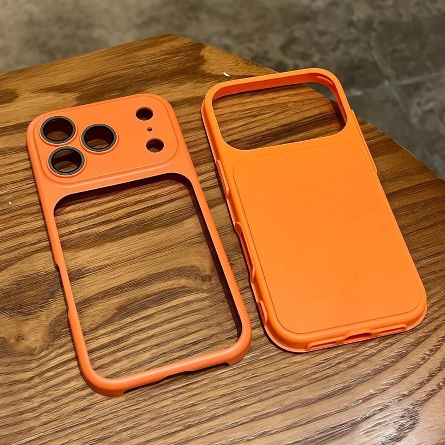 Matte 2-in-1 Kamerafilm-Schutzhülle für iPhone 16 15 14 13 12 11 Pro Max Sofortwechsel zu 17 Pro Max Stoßfeste Abdeckung