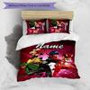 3pcs Ladybug3 Cover Set - Personalized Name, HD Printed Bedding with 1 Cover and 2 Pillowcases - Perfect for Home Decor, Easy Care