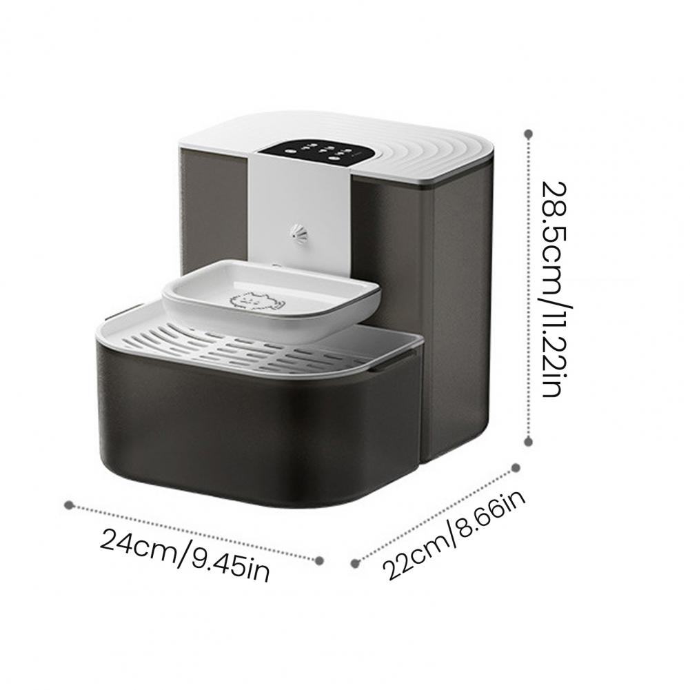4.5L Wireless Cat Water Fountain No Filter Wastewater Separation Smart Pet Waterer Rechargeable Automatic Water Dispenser