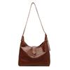 Fashionable Vintage Large Capacity Tote Bag For Women Stylish Soft Leather Design