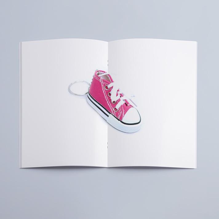 Colorful Canvas Shoes Keychain - Creative Casual Bag Pendant & Car Key Accessory Gift